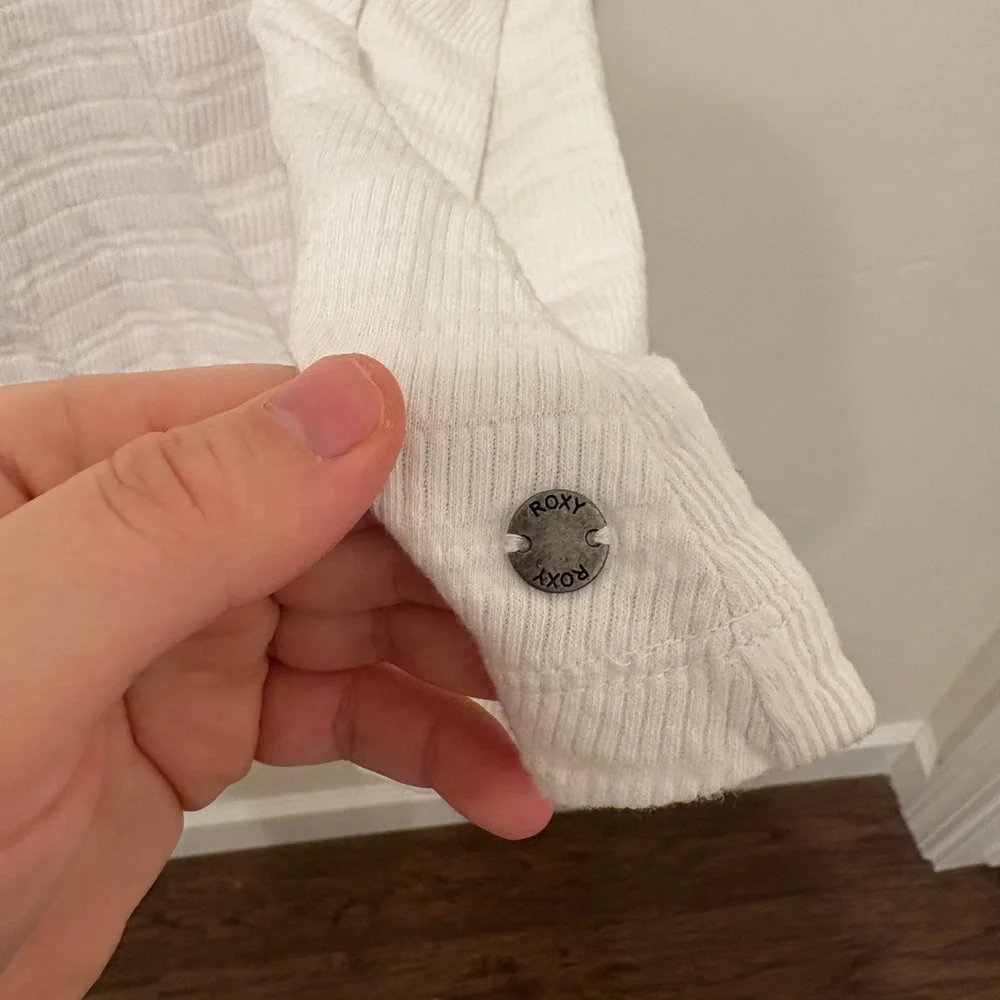 Roxy White Smocked Sundress - Picture 2 of 3